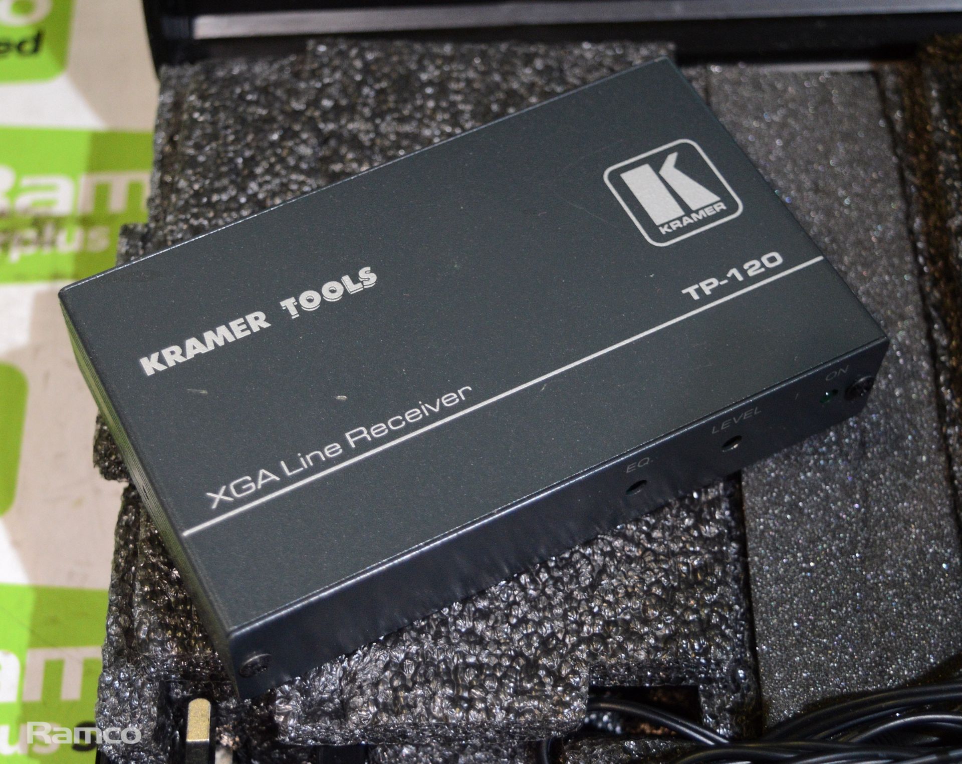 2x Kramer TP-120 XGA line receiver & case, 100/240V 50/60Hz L27 x W23 x H8cm - Image 2 of 4
