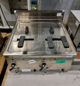 Giorik FRG66 twin deep fat fryer - gas