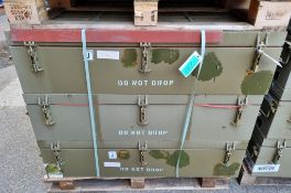 9x Metal Storage Boxes - L1220 x D305 x H305mm - NSN 8140-01-546-3352