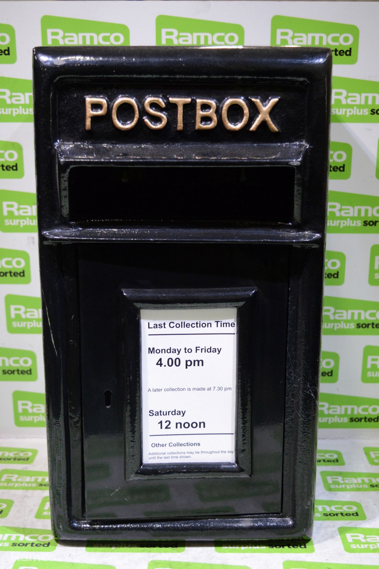 Replica Post Box - Black