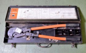 Heavy duty crimping tool on case