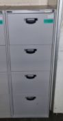 Triumph Superglider 4 drawer filing cabinet - lockable but no keys - 47x62x132cm