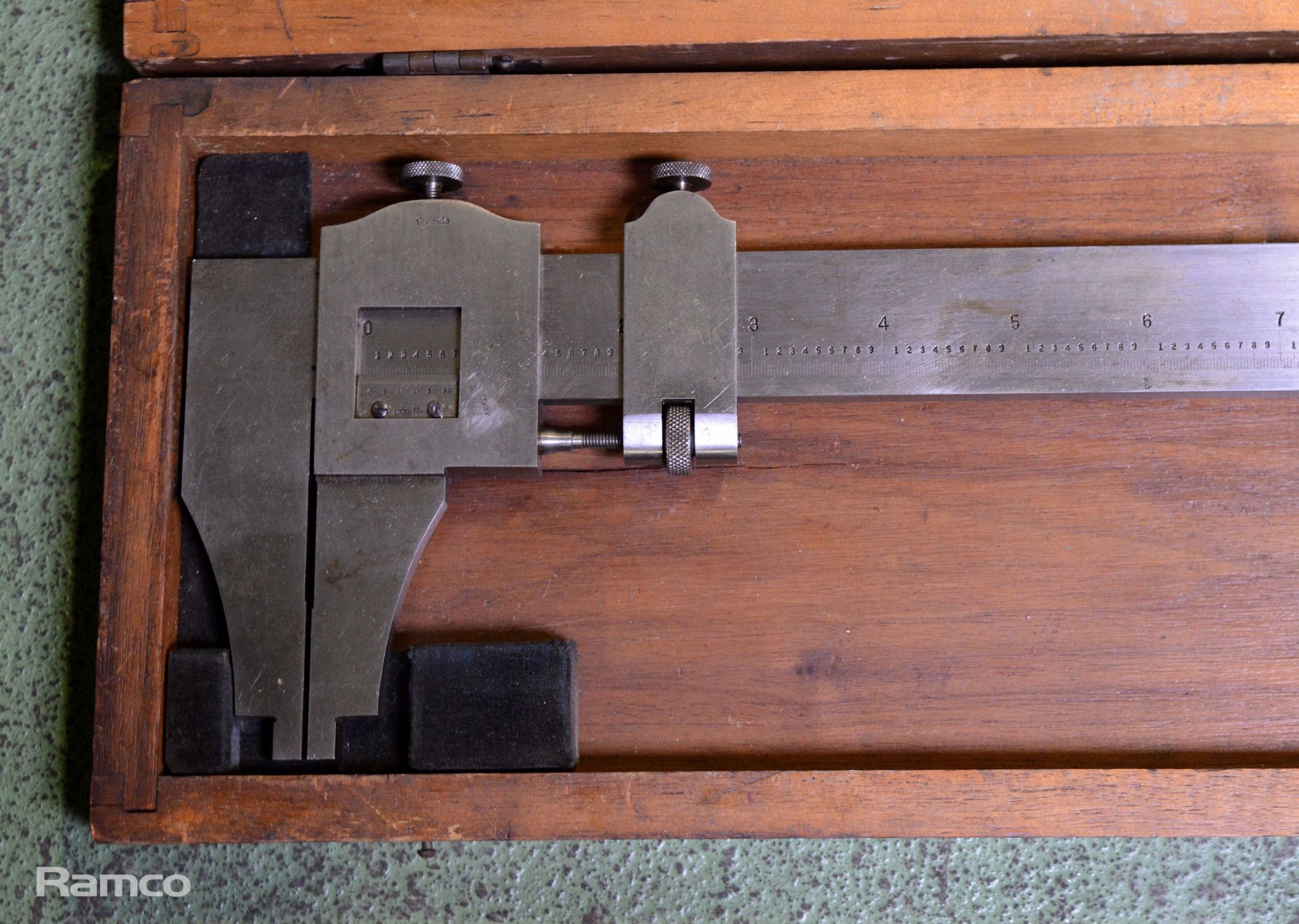 Brown & Sharpe Mfg Co. 37 inch Vernier Caliper in Wooden Case - Image 2 of 5