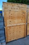 Heat treated Wooden shipping crate L100 x W153 x H240cm