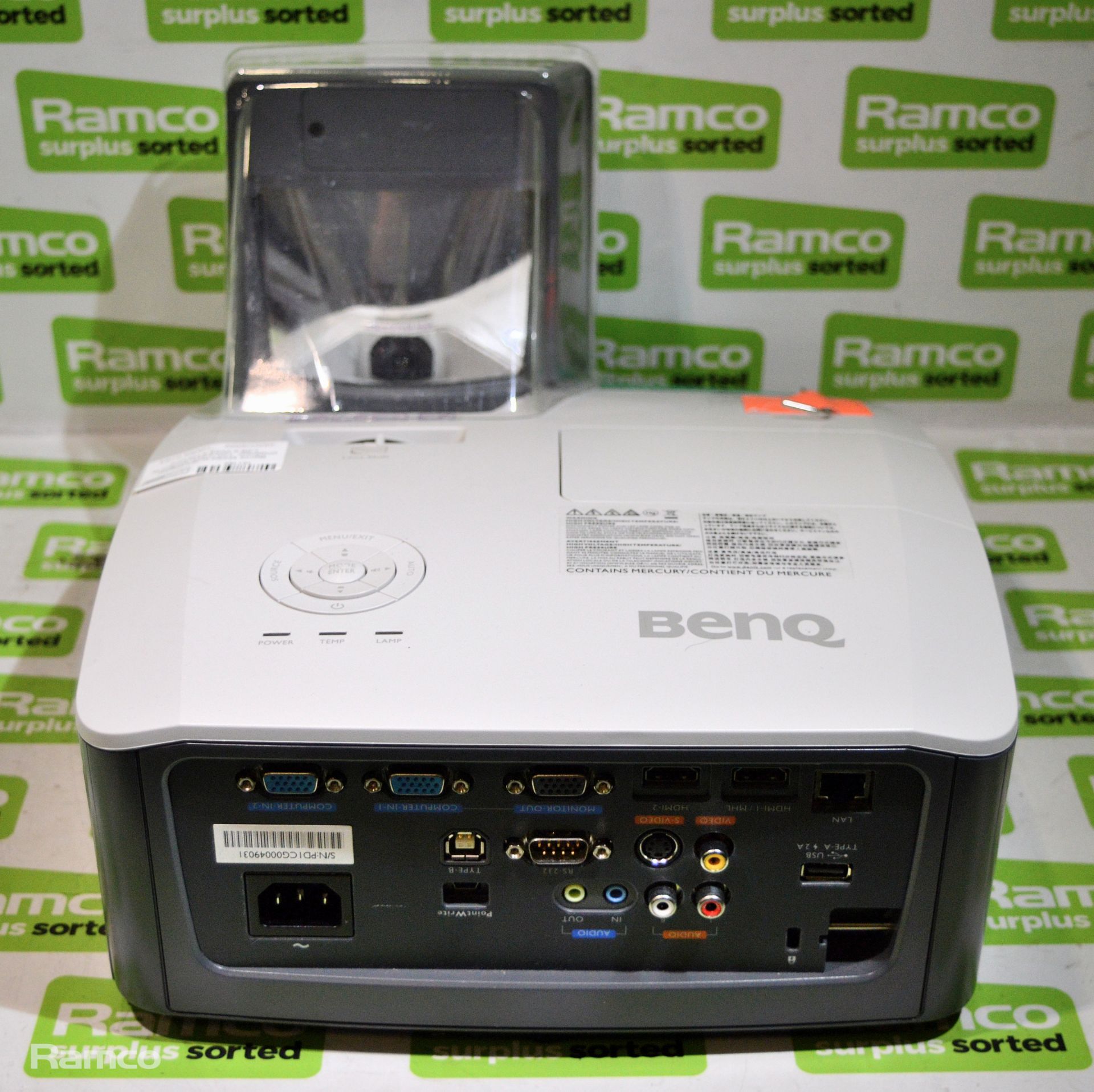 BenQ MX854UST Digital projector, 100/240V 50/60Hz, L28 x W35 x H21cm - Image 3 of 5