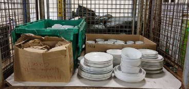 Crockery - plates, cups, saucers