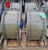 4x Elta Industrial fans - SC063K4 0 C5 / 15 / AU - 400V - 3ph - 50hz - 1440 RPM - 1.1kW - WEG Motor