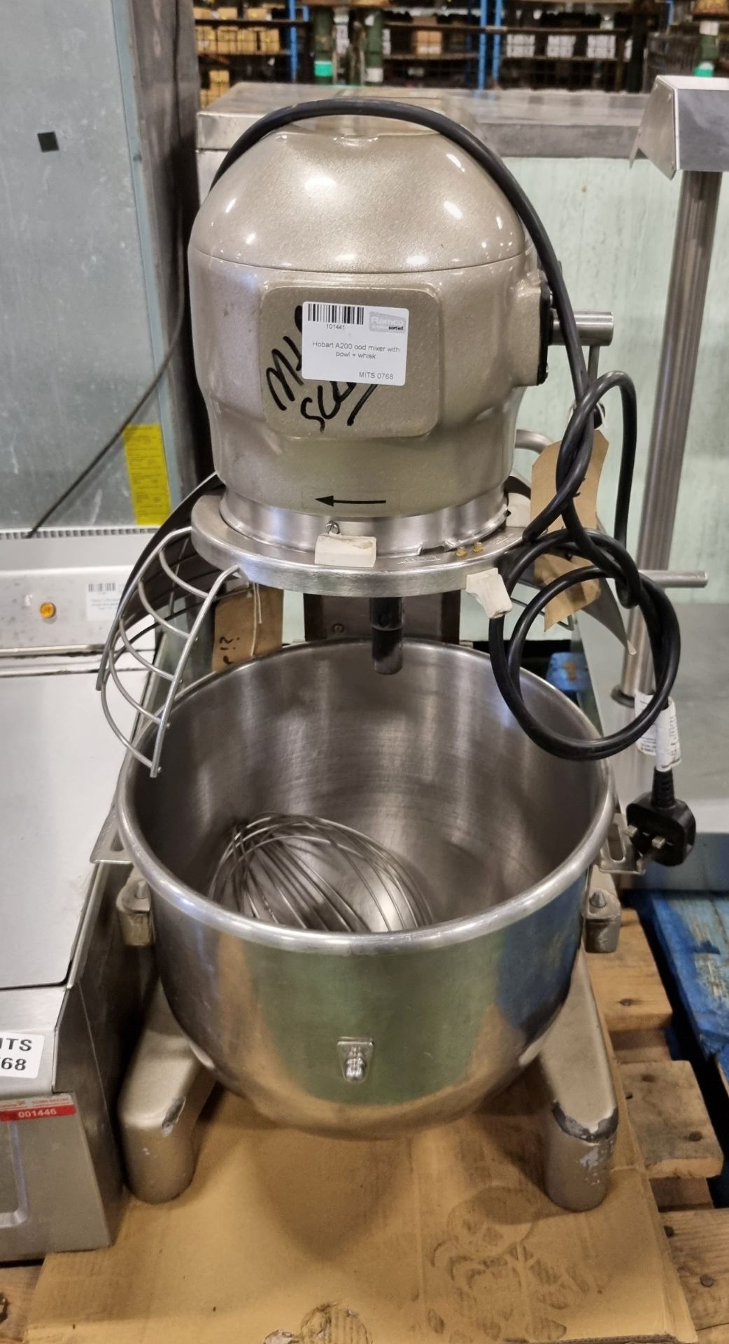 Hobart A200 food mixer with bowl & whisk - Image 2 of 5