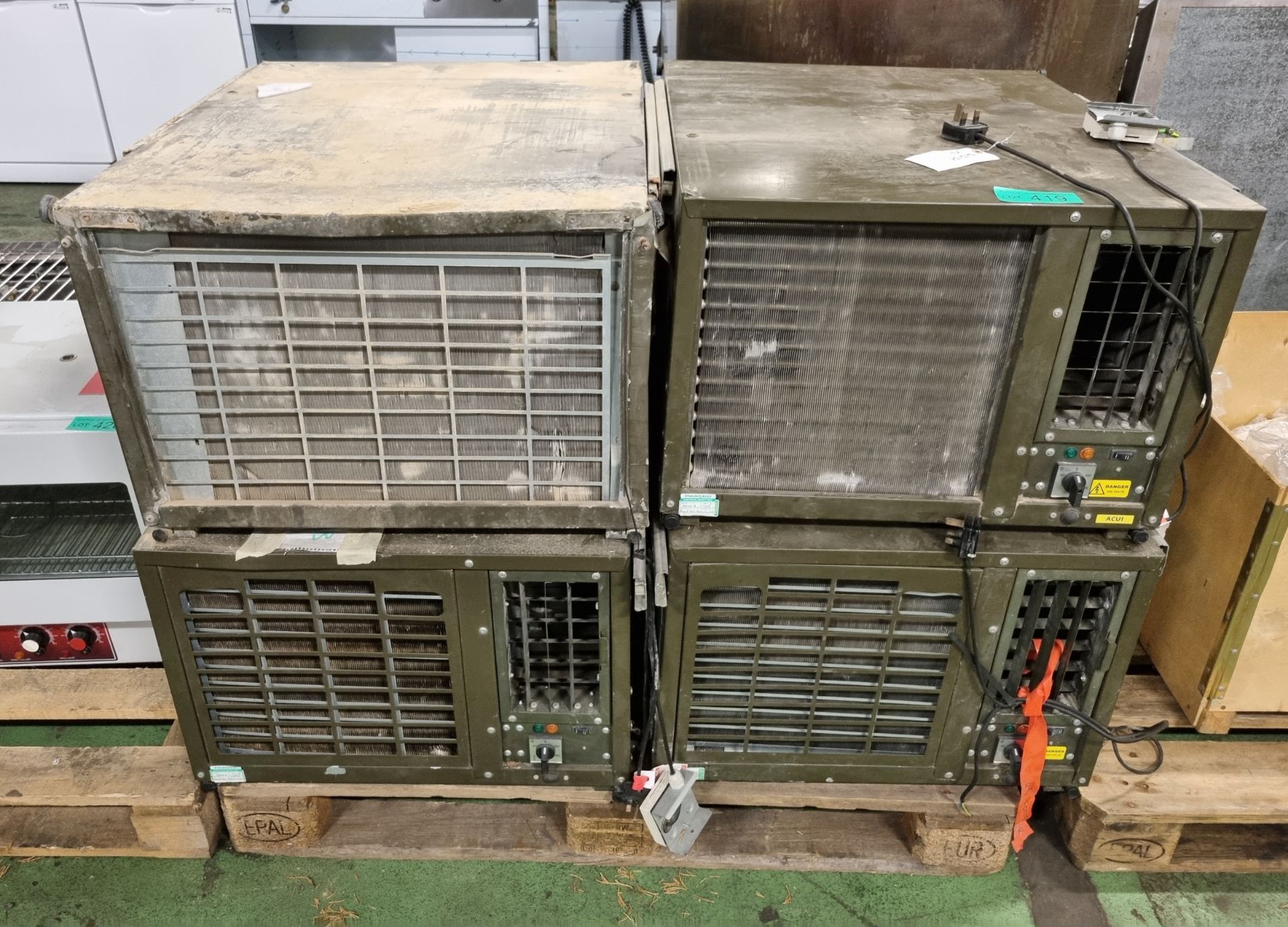 4x Dantherm Air handling AC-M5 W Container coolers 230V 50Hz