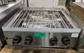 Parry AG4HP hob unit (missing cast iron pan supports & burner plates) - 60x70x22cm