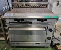 Chieftain Flat top hot rings & oven - clean