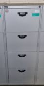 Triumph Superglider 4 drawer filing cabinet - lockable but no keys - 47x62x132cm