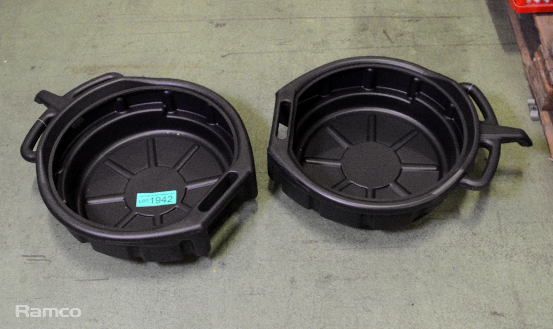 2x Oil Drain Pans - 16 litres