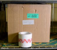 Red & White Polypropylene Marking Tape 18 Per Box - 2 boxes