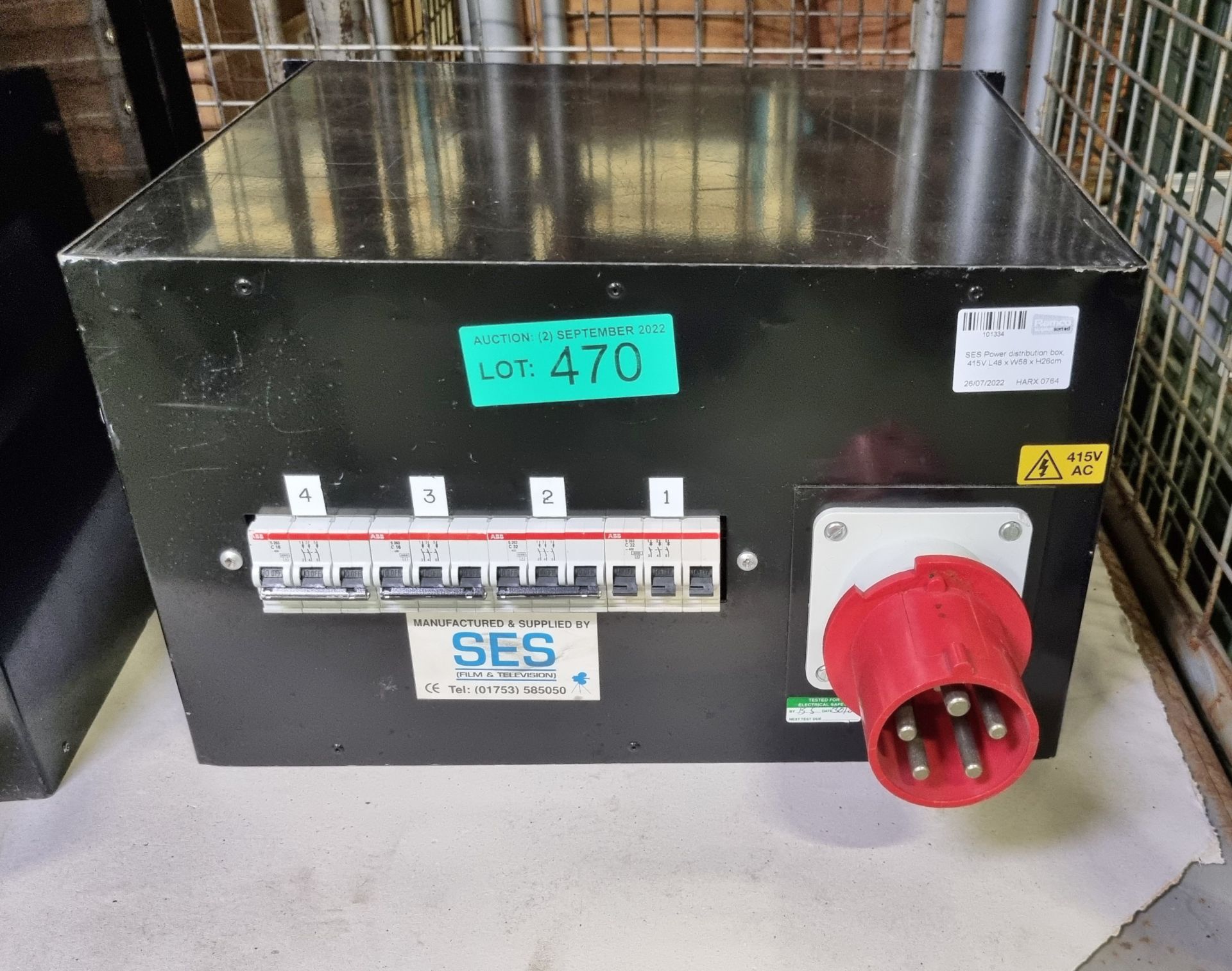 SES Power distribution box, 415V L48 x W58 x H26cm - Image 2 of 3