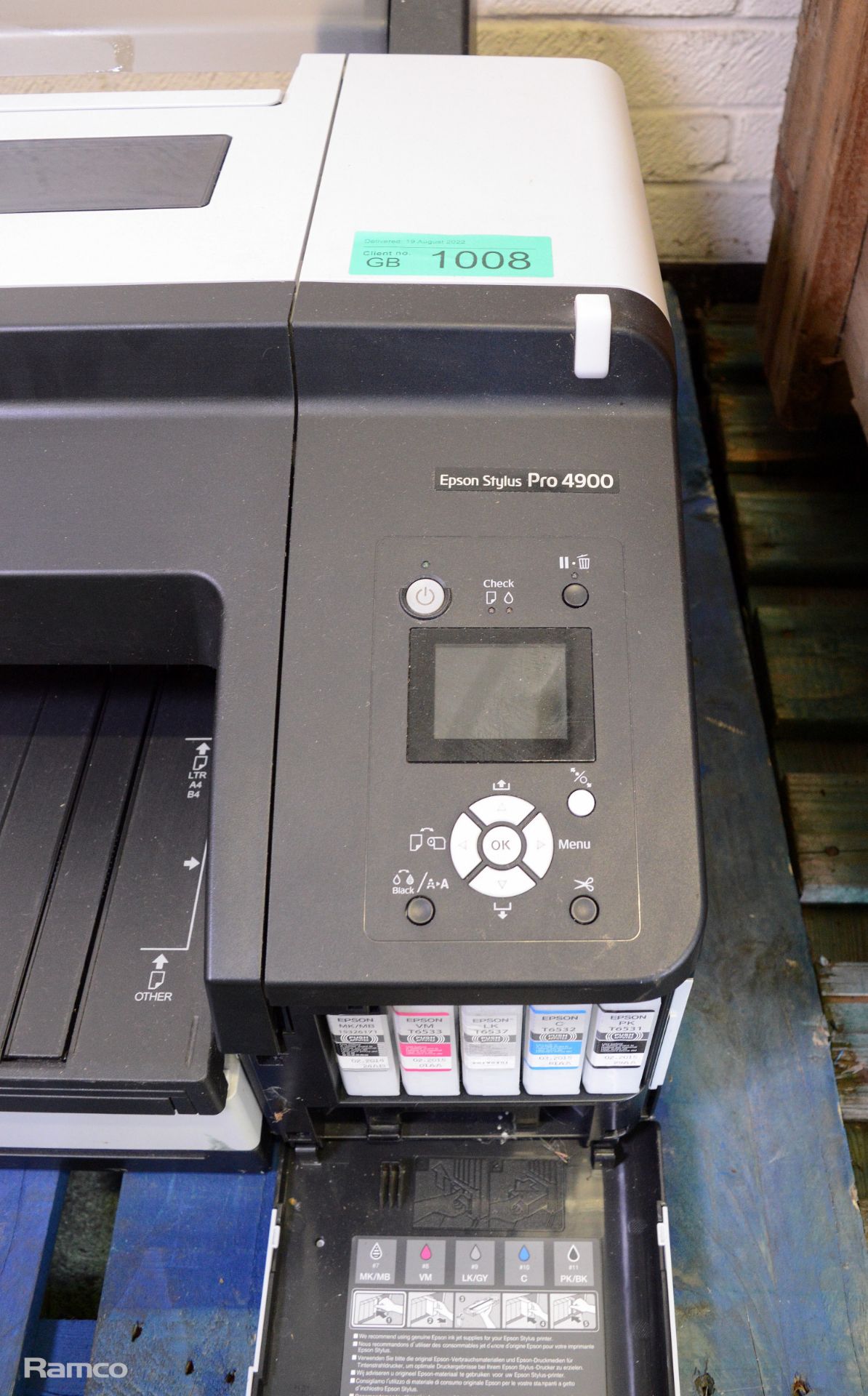 Epson Stylus Pro 4900 printer - Image 6 of 9