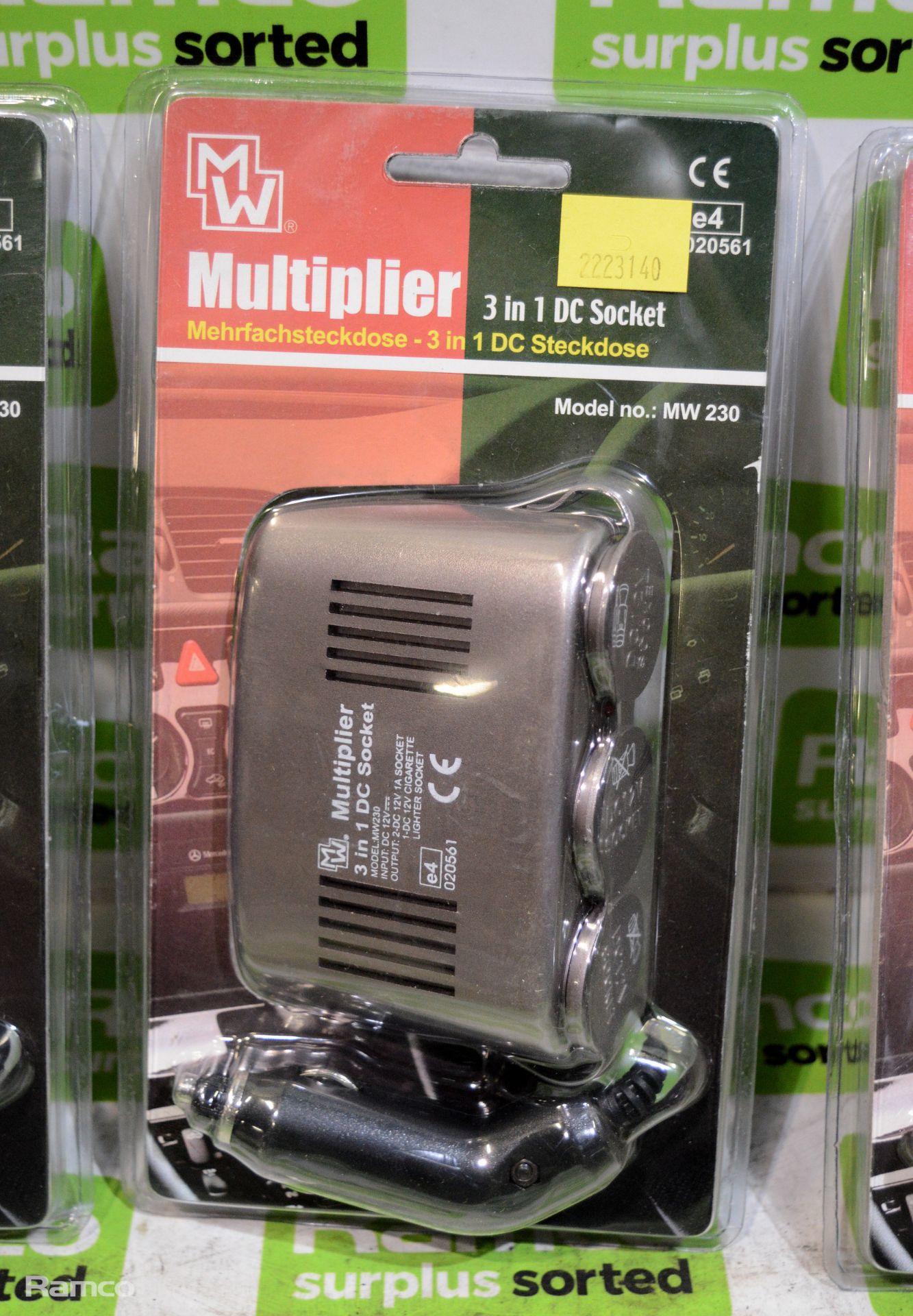 6x MW 230 Multiplier 3 in 1 DC Socket - 12vdc - Image 2 of 3