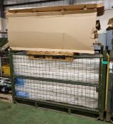 7x Millbrook Beds Mattress - 210x90x15cm, 7x Single Bunk Frame Shell - 200x67x12cm