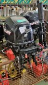 Mercury 9.9HP four stroke outboard motor & fuel can - 13 hours