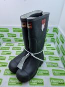 Firefighter 4000 Rubber Wellington Boots Pair - Size: EU 37, UK 4 - 25x30x40cm