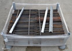 Metal angled fence posts - 60cm - approx 400 per pallet