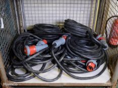 Black Cable Connecting Kit with Mennekes Connectors - Approx 14m Lengths