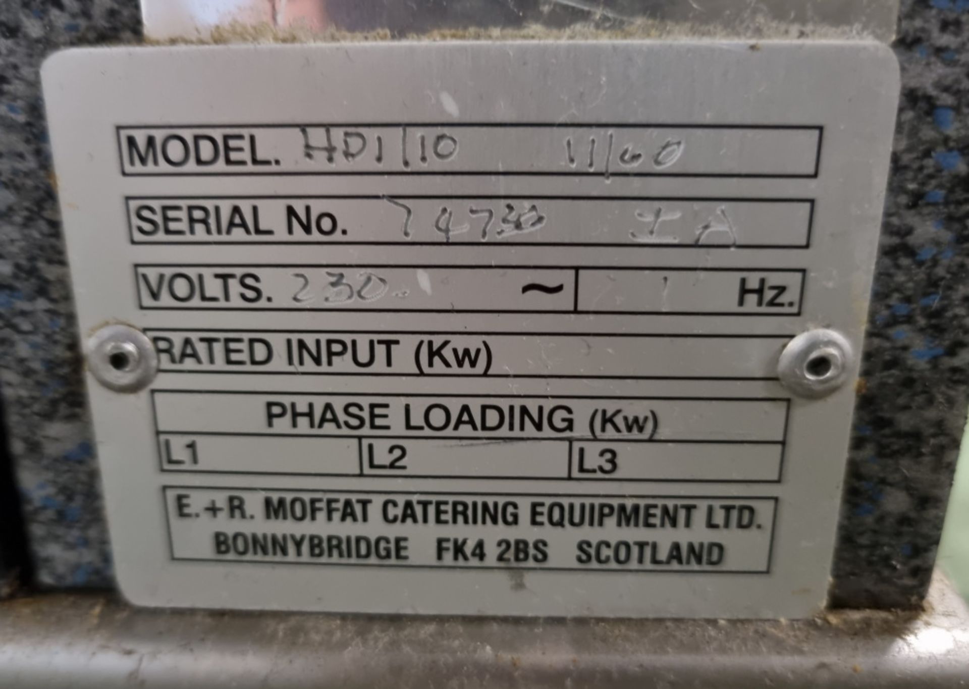 Moffat HP1 SingleStack Mobile Heated Plate Dispenser 40x45x94cm - Image 4 of 4