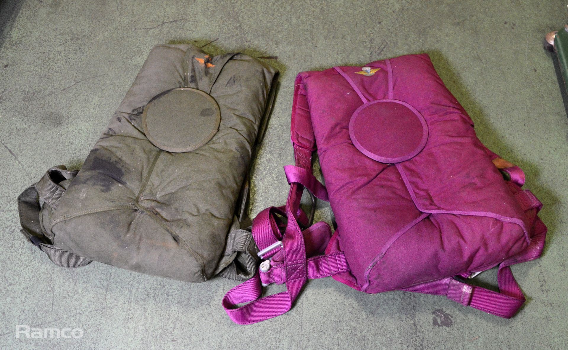 2x Military Irvin Parachutes