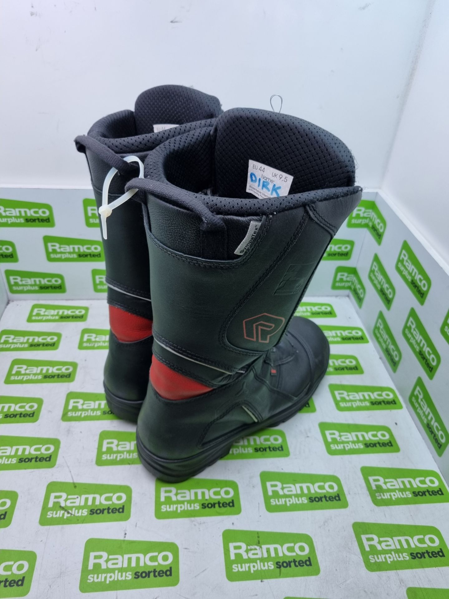 Rosenbauer Sympatex Fire & Heat Resistant Boots Pair - Size: EU 44, UK 9.5 - 30x30x40cm - Image 2 of 3