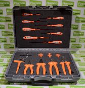 Screwdriver & plier kit in case