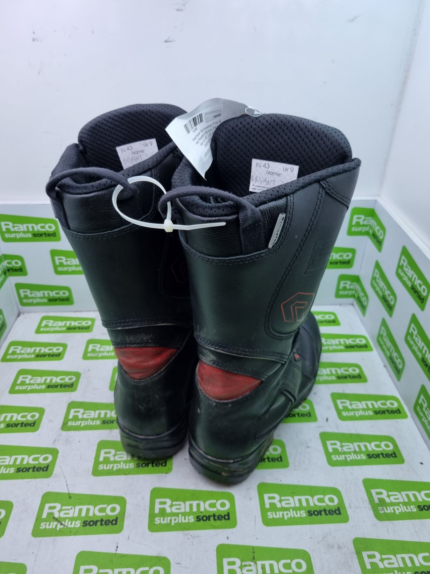 Rosenbauer Sympatex Fire & Heat Resistant Boots Pair - Size: EU 43, UK 9 - 30x30x40cm - Image 2 of 3