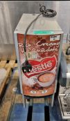 Hot chocolate dispenser L23 x W48 x H68cm