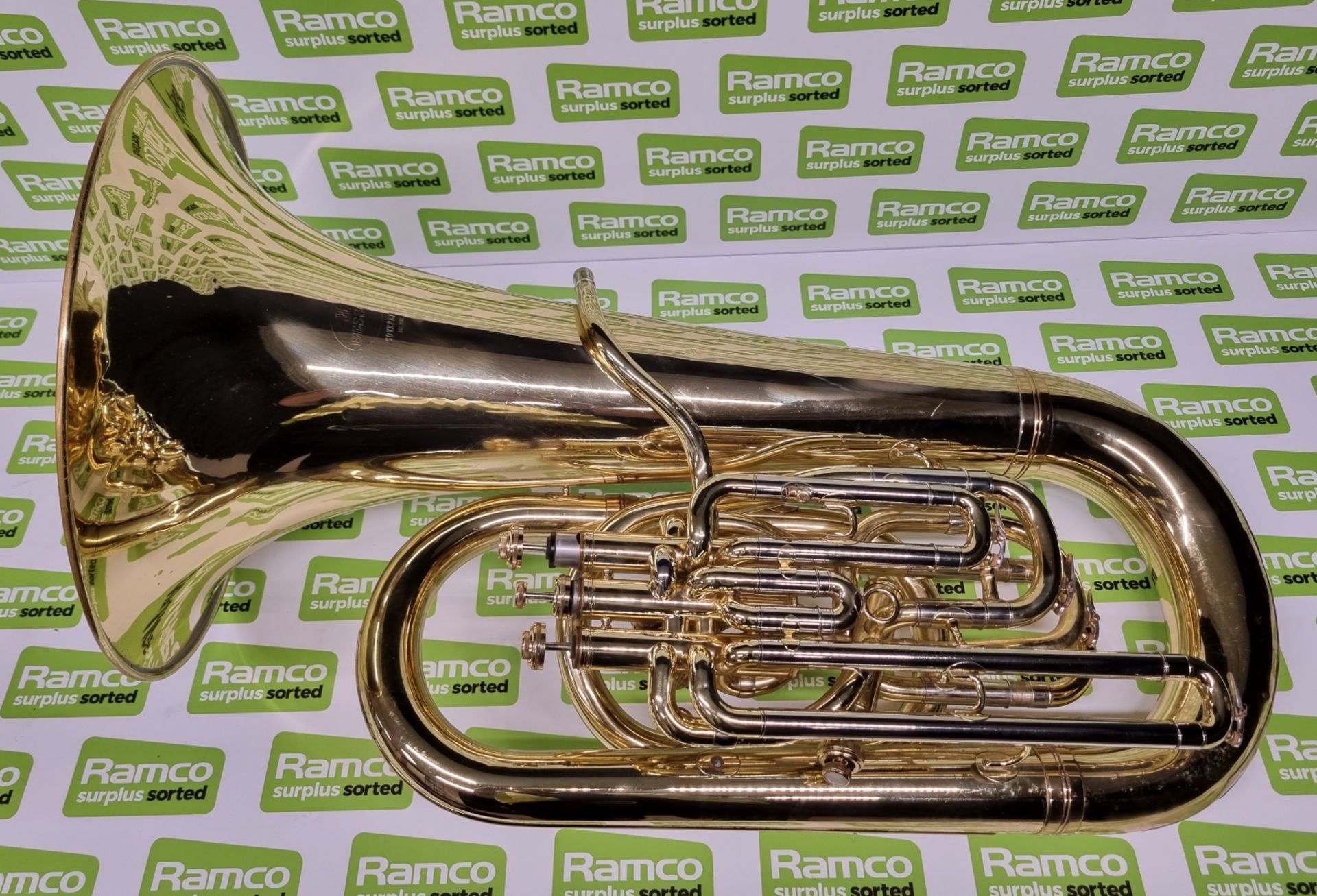 Besson Sovereign BE982 tuba in case - serial number: 100408