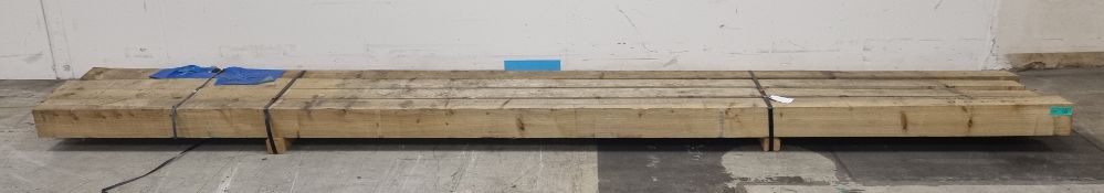 Pallet of 6"x6" (15x15cm) softwood, L480cm - 4 pcs