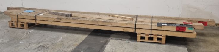 Pallet of 8"x4" (20x10cm) softwood, L480cm x 6, L540 x1, L600 x 1 - 8 pcs total
