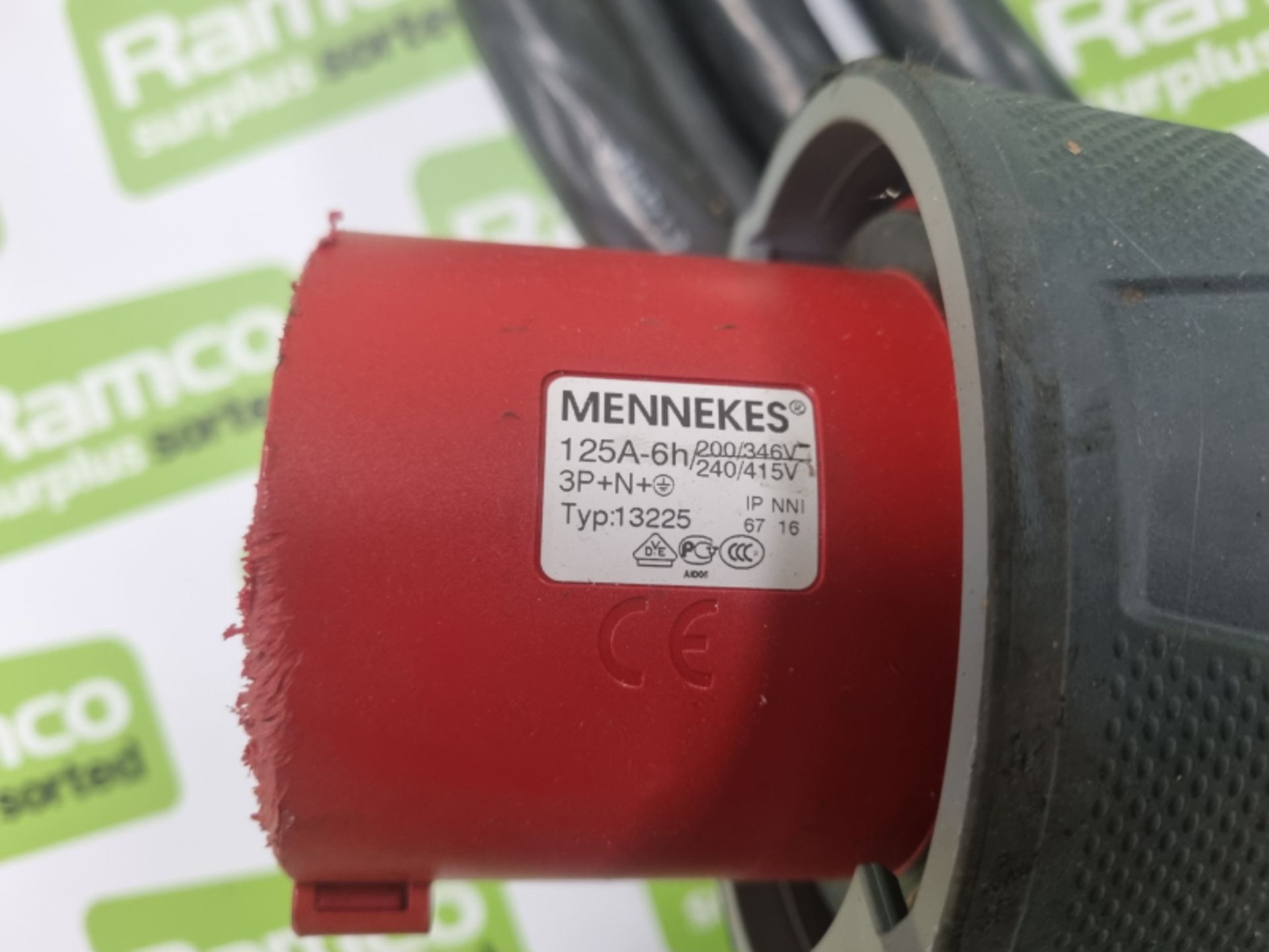 1x Mennekes 125a 400vac 3 Phase Power Harness 10m - Image 3 of 7
