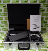 Forest AV FOR-TP2 iPad and tablet teleprompter kit in foam padded carry case