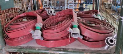 12x Layflat hose with couplings - 45mm diameter, 20m length (estimate)