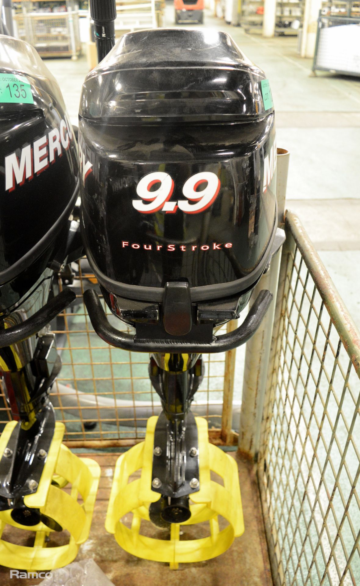 Mercury 9.9 HP four stroke outboard motor & fuel can - 45.8 Hours - Image 2 of 2