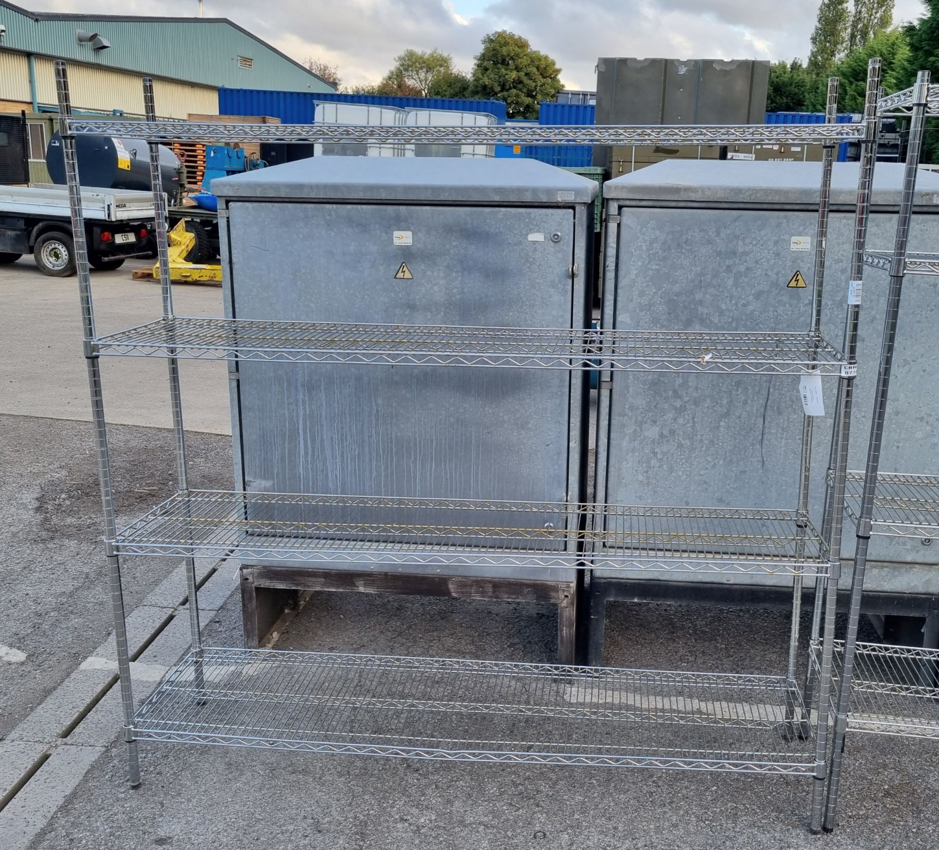 Racking unit - 4 shelves - L182 x D46 x H185cm