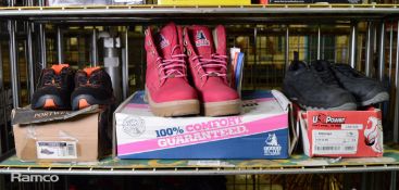 Portwest lasum safety trainers - size UK 3, Steel Blue Southern cross pink ladies safety boots - siz