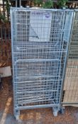 4x Palletower Mobile Caged Laundry Trolley