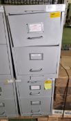 2x 2 Drawer Security Filing Cabinet with Chubb Mark IV Manifoil Combination Lock