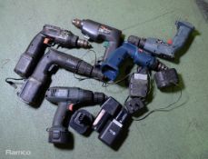 Cordless drills - AS SPARES OR REPAIRS