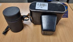 Zenit-E 35mm camera (serial number - 76408981) with case & 2 lenses (Optomax Auto 1:2.8 f=135mm - se