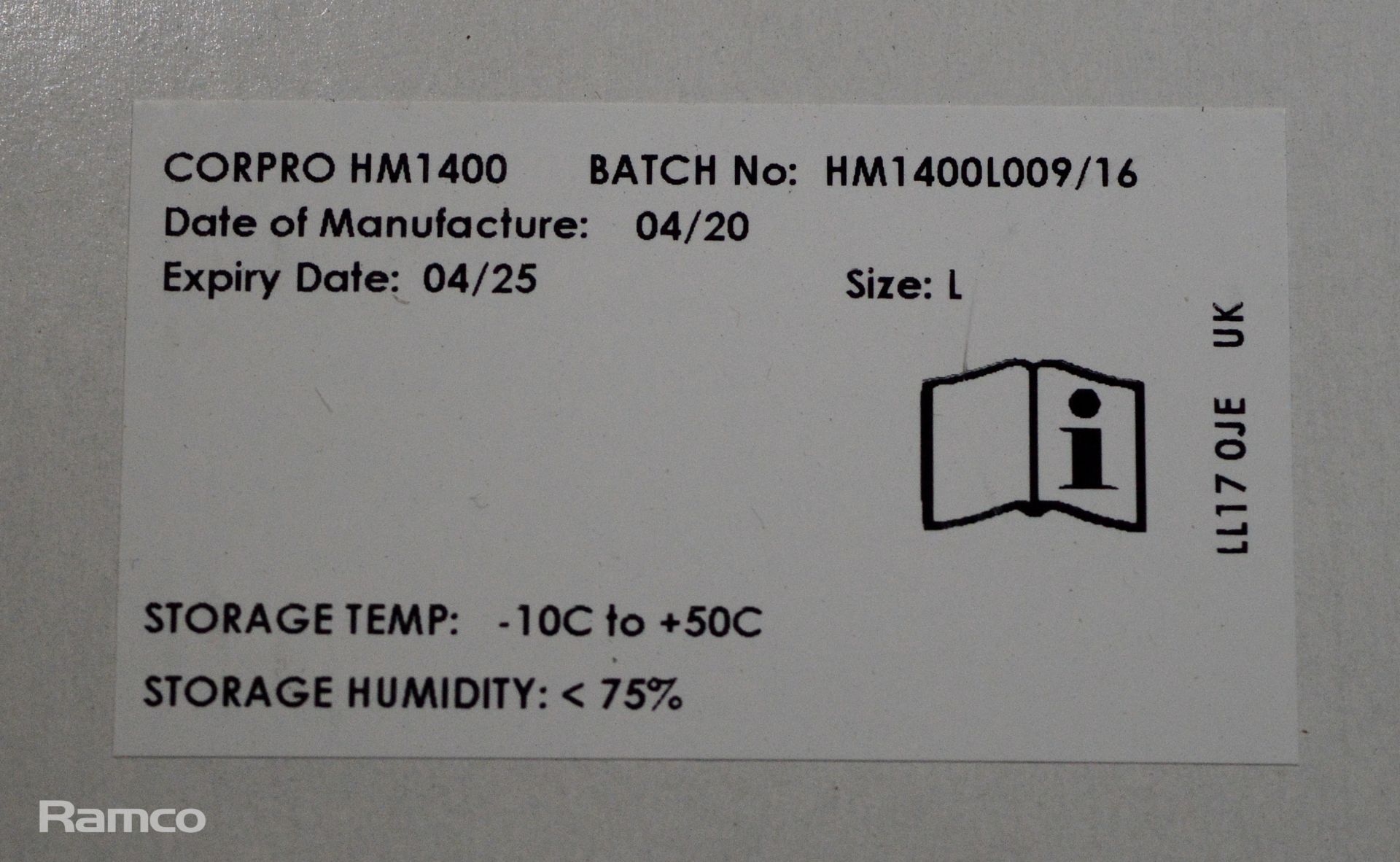 3x Corpro HM 1400 respirators box - Large, Corpro F1100-P3 RD filters 15x per box - 1 box - Image 2 of 3