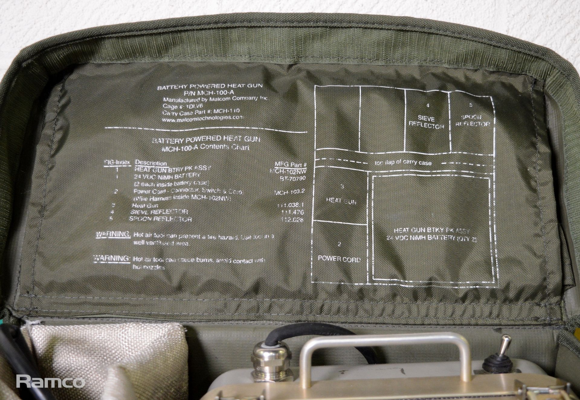 Military battery heat gun in carry case - Image 6 of 6