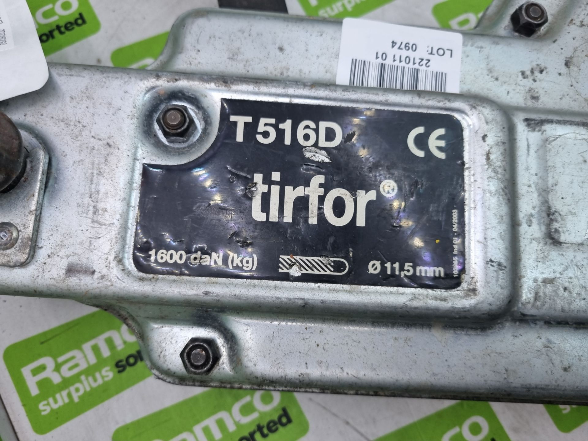 Tractel T516D tirfor hand winch 1600 daN ( kg ) - Image 3 of 4