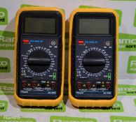 2x Rapid 328 DMM Digital Multimeters