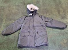 2x Grey parka N-3B extreme cold weather size Medium